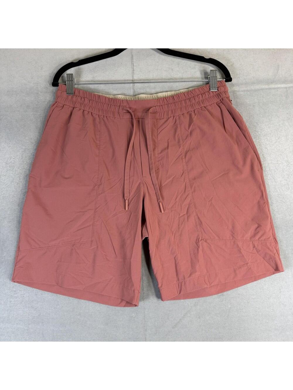 Lululemon Bowline Short 8" Mens Large Smoky Topaz Pink Ripstop Stretch M7ARQS
